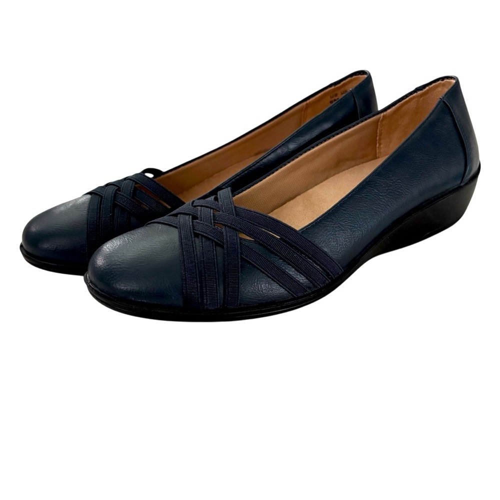 Life Stride Incredible 2 Slip On Flats Navy Size 6 M Comfort Versatility Style